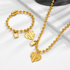 Stainless steel UNO DE 50  jewelry set，Bracelet，Necklack Wholesale