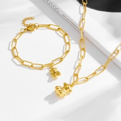 Stainless steel Tous bear jewelry set Wholesale
