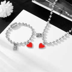 Stainless steel UNO DE 50  jewelry set，Bracelet，Necklack Wholesale