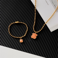 Stainless steel Tous bear jewelry set Wholesale