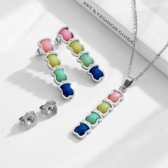 Stainless steel Tous bear jewelry set Wholesale