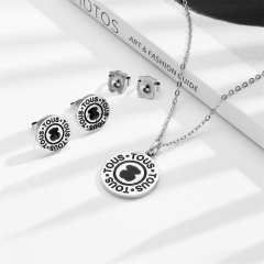 Stainless steel Tous bear jewelry set Wholesale