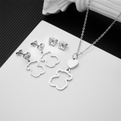 Stainless steel Tous bear jewelry set Wholesale