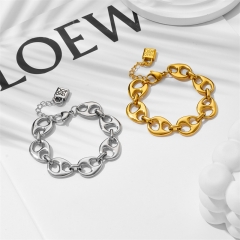 Stainless steel UNO DE 50  jewelry set，Bracelet，Necklack Wholesale