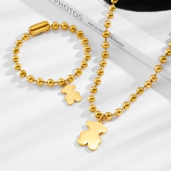 Stainless steel Tous bear jewelry set Wholesale