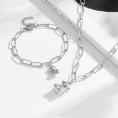 Stainless steel Tous bear jewelry set Wholesale