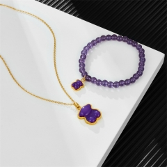 Stainless steel Tous bear jewelry set Wholesale