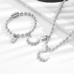 Stainless steel UNO DE 50  jewelry set，Bracelet，Necklack Wholesale