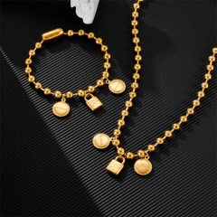 Stainless steel UNO DE 50  jewelry set，Bracelet，Necklack Wholesale