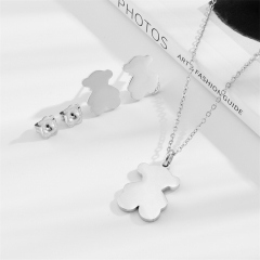 Stainless steel Tous bear jewelry set Wholesale