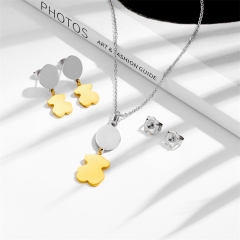Stainless steel Tous bear jewelry set Wholesale