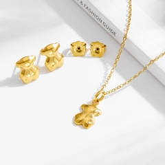 Stainless steel Tous bear jewelry set Wholesale