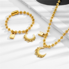 Stainless steel UNO DE 50  jewelry set，Bracelet，Necklack Wholesale