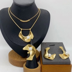 Stainless steel jewelry necklace Earrings Bracelet  Wholesale
