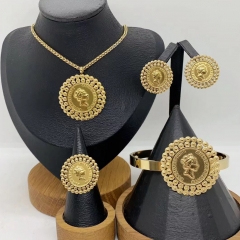 Stainless steel jewelry necklace Earrings Bracelet ring Wholesale