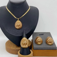 Stainless steel jewelry necklace Earrings Bracelet  Wholesale