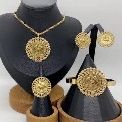 Stainless steel jewelry necklace Earrings Bracelet ring Wholesale