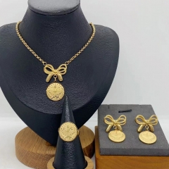 Stainless steel jewelry necklace Earrings Bracelet  Wholesale