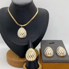 Stainless steel jewelry necklace Earrings Bracelet  Wholesale