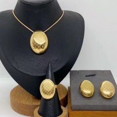 Stainless steel jewelry necklace Earrings Bracelet ring Wholesale