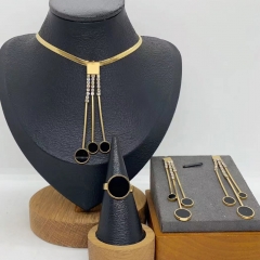 Stainless steel jewelry necklace Earrings Bracelet  Wholesale