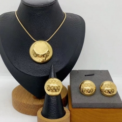 Stainless steel jewelry necklace Earrings Bracelet ring Wholesale