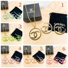 Stainless steel jewelry necklace Earrings Bracelet ring Wholesale