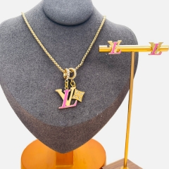 Stainless steel jewelry necklace Earrings Bracelet ring Wholesale