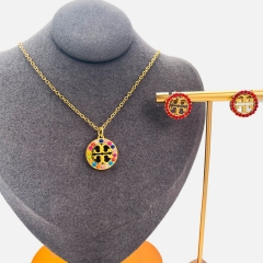 Stainless steel jewelry necklace Earrings Bracelet ring Wholesale