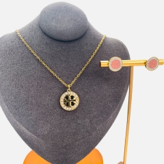 Stainless steel jewelry necklace Earrings Bracelet ring Wholesale