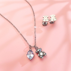 Stainless steel Tous bear jewelry set Wholesale