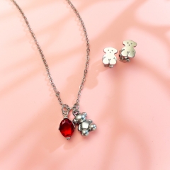 Stainless steel Tous bear jewelry set Wholesale