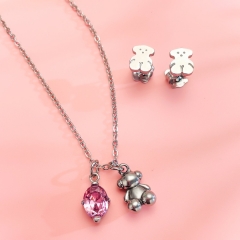 Stainless steel Tous bear jewelry set Wholesale