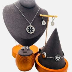 Stainless steel jewelry necklace Earrings Bracelet ring Wholesale