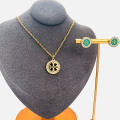 Stainless steel jewelry necklace Earrings Bracelet ring Wholesale