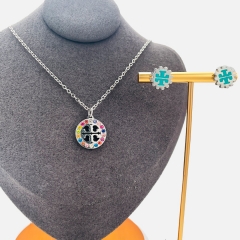 Stainless steel jewelry necklace Earrings Bracelet ring Wholesale