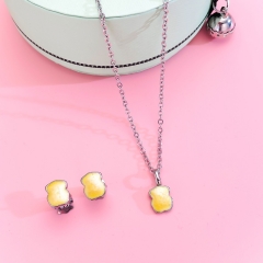 Stainless steel Tous bear jewelry set Wholesale