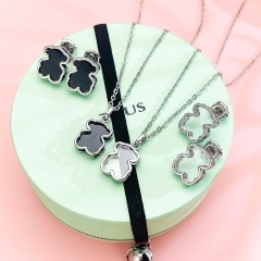 Stainless steel Tous bear jewelry set Wholesale