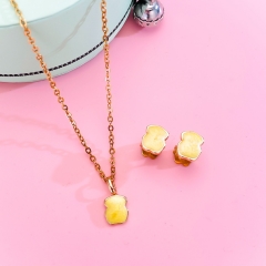 Stainless steel Tous bear jewelry set Wholesale