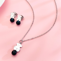 Stainless steel Tous bear jewelry set Wholesale