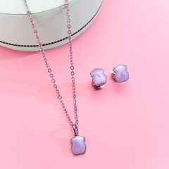 Stainless steel Tous bear jewelry set Wholesale