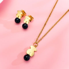 Stainless steel Tous bear jewelry set Wholesale