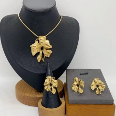 Stainless steel jewelry necklace Earrings  ring Wholesale