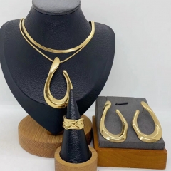 Stainless steel jewelry necklace Earrings  ring Wholesale