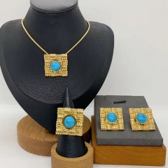 Stainless steel jewelry necklace Earrings  ring Wholesale