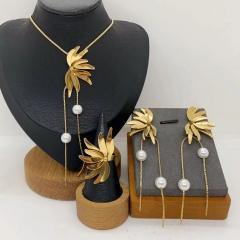 Stainless steel jewelry necklace Earrings  ring Wholesale