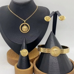 Stainless steel jewelry necklace Earrings Bracelet ring Wholesale