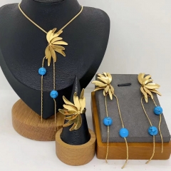 Stainless steel jewelry necklace Earrings  ring Wholesale