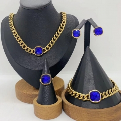 Stainless steel jewelry necklace Earrings Bracelet ring Wholesale