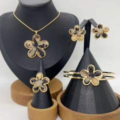 Stainless steel jewelry necklace Earrings Bracelet ring Wholesale